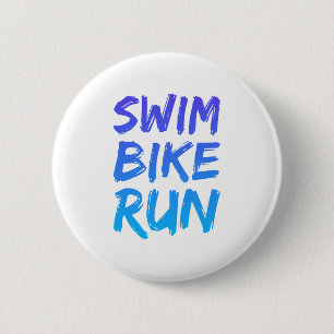 Een geweldig Triathlon cadeau voor je vriend of fa Ronde Button 5,7 Cm