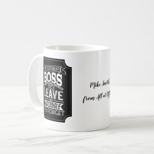 Een geweldige baas Mok (Voorkant links)