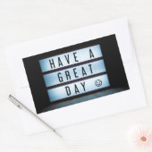 Een geweldige dag rechthoekige sticker (Envelop)
