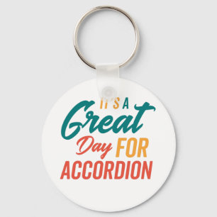 Een geweldige dag voor accordeon sleutelhanger