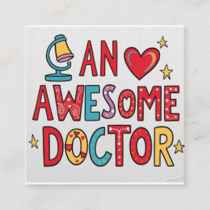 Een geweldige dokter. Bedank cadeau Informatiekaartje
