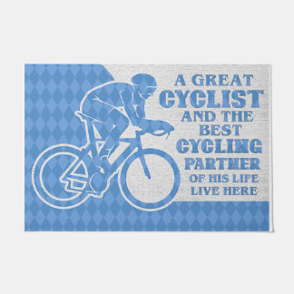 Een geweldige fietser en de beste fietspartner deurmat