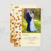 Een geweldige Herfst foto Hartelijk dank Bedankkaart (Voorkant / Achterkant)