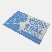 Een geweldige Hockey-speler en het beste doel Deurmat (Schuin)