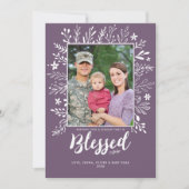 Een geweldige kerstkaart voor Paarse feestdag Kaart (Voorkant)