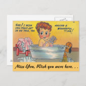 Een geweldige tijd! briefkaart (Voorkant / Achterkant)