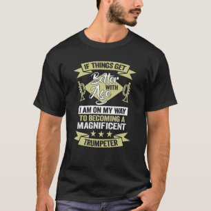 Een geweldige Trumpeter Birthday Trumpet Player T-shirt