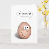 Een gewone verjaardag met eieren! kaart (Gele Bloem)