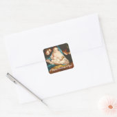 Een gezegende kerst vierkante sticker (Envelop)