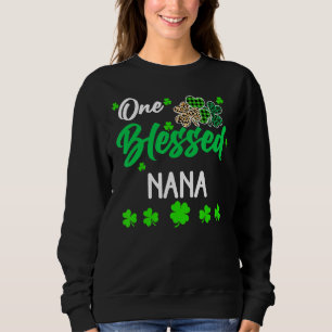 Een gezegende Nana Clover St. Patrick's Day Iers Trui