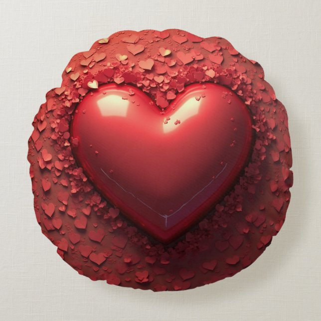 Een gezellig moment van liefde rond kussen (Voorkant)