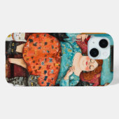 Een gezellige avond met kinderloze kattendame Case-Mate iPhone case (Achterkant (horizontaal))