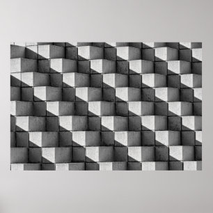 Een gezicht van de vierzijdige piramide in de poster