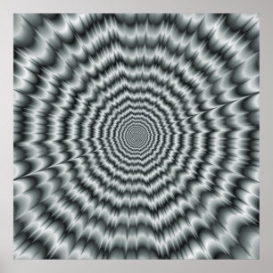 Een gezicht voor zere ogen in monochroom Poster