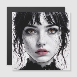 Een gezichtsopname van porselein met gebarsten zie