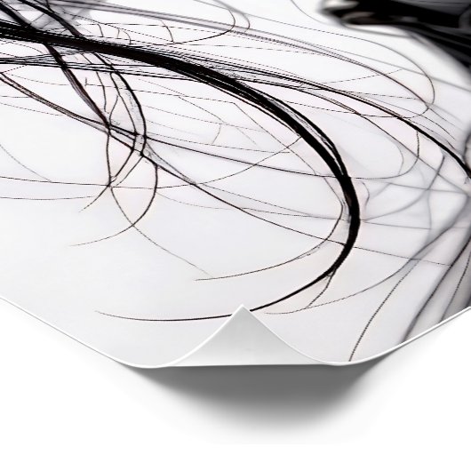 Een gezichtsopname van porselein met gebarsten zie perfect poster (Hoek)