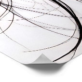 Een gezichtsopname van porselein met gebarsten zie poster (Hoek)