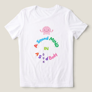 Een Gezonde Geest in een Gezond Lichaam Schattige Tri-Blend Shirt