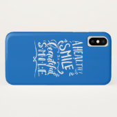 Een gezonde glimlach is een mooie glimlach Case-Mate iPhone case (Achterkant (horizontaal))