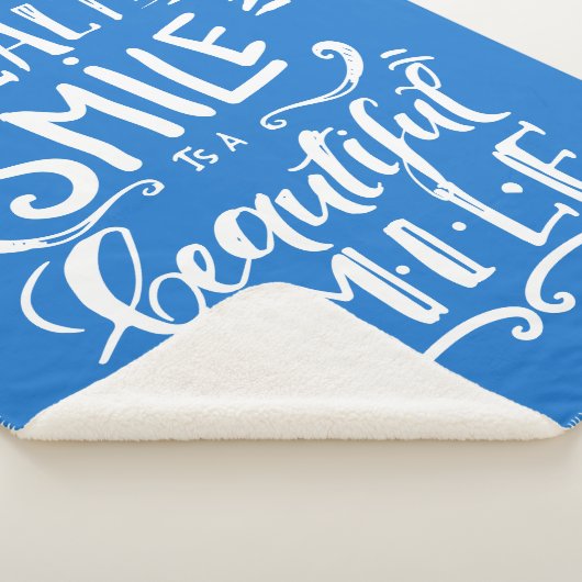 Een gezonde glimlach is een mooie glimlach sherpa deken (3/4)