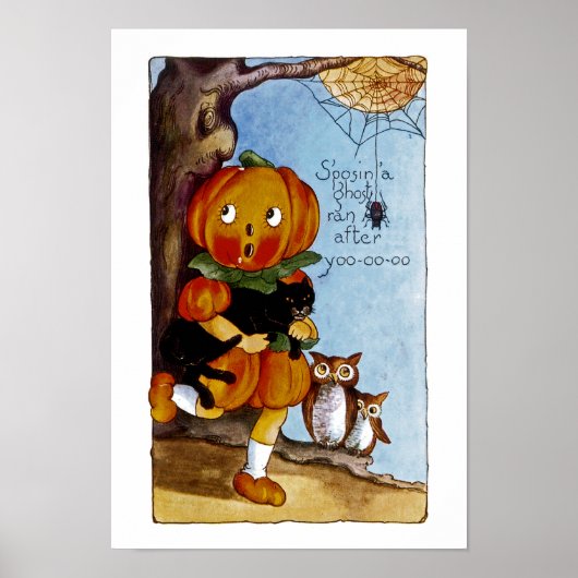 Een Ghost liep achter Yoo-oo-oo aan. Poster (Voorkant)