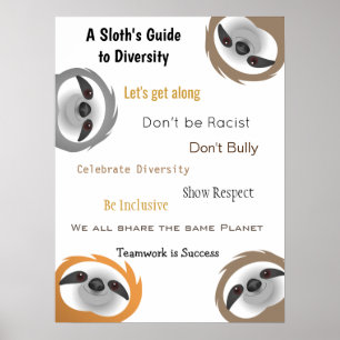 Een Gids van de Sleuf aan Diversiteit van de Groep Poster