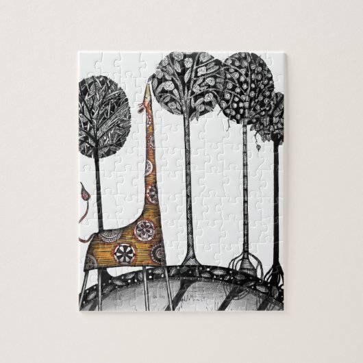 Een giraffe genaamd Kennett Legpuzzel (Verticaal)