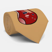 Een gitaar op een stropdas (Opgerold)