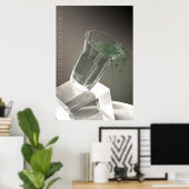 Een glas groen water poster (Thuiskantoor)