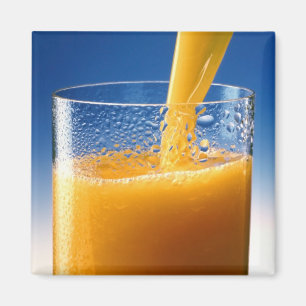 Een glas Oranje sap Magneet