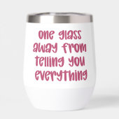 Een glas weg van het vertellen van alles grappig (Achterkant)