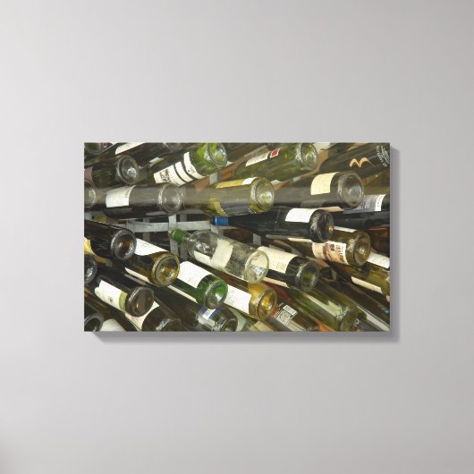 Een glas wijn canvas afdruk (Voorkant)