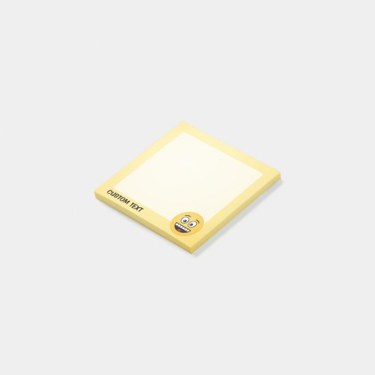 Een glimlach met open mond post-it® notes (Schuin)
