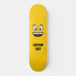 Een glimlach met open mond skateboard