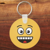 Een glimlach met open mond sleutelhanger (Voorkant)