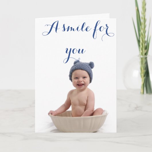 Een glimlach voor u… kaart (Voorkant)