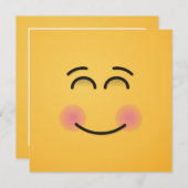 Een glimlachend gezicht met glimlende ogen kaart (Voorkant / Achterkant)