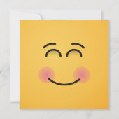 Een glimlachend gezicht met glimlende ogen kaart (Voorkant)