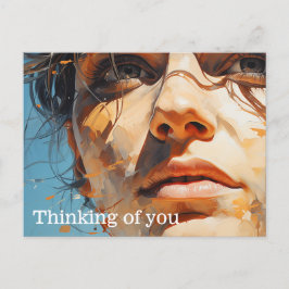 Een glimp van het schilderij van de toekomst briefkaart