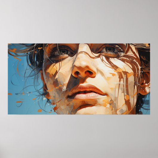 Een glimp van het schilderij van de toekomst poster (Voorkant)