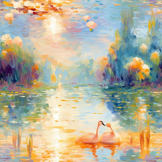 Een glimp van Monet Canvas Afdruk