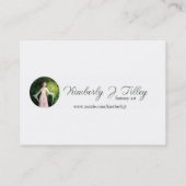 Een gloed in de tuinmini-printer visitekaartje (Achterkant)