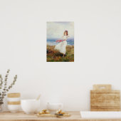 Een gloed op de Cliffs Poster (Keuken)