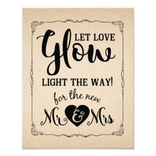 een gloedstok voor bruiloft of feest foto afdruk