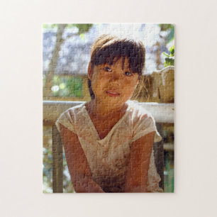 Een gloeiend portret legpuzzel