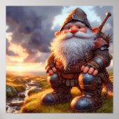 Een Gnome Warrior Posing voor de Camera Poster (Voorkant)