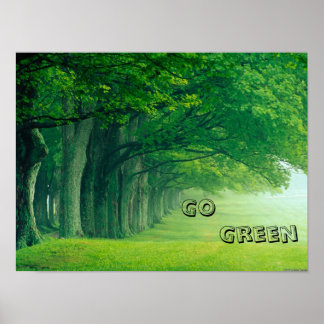 Een Go Green Poster