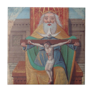 Eén God Heilige Drie-eenheid in Glorie Tegeltje