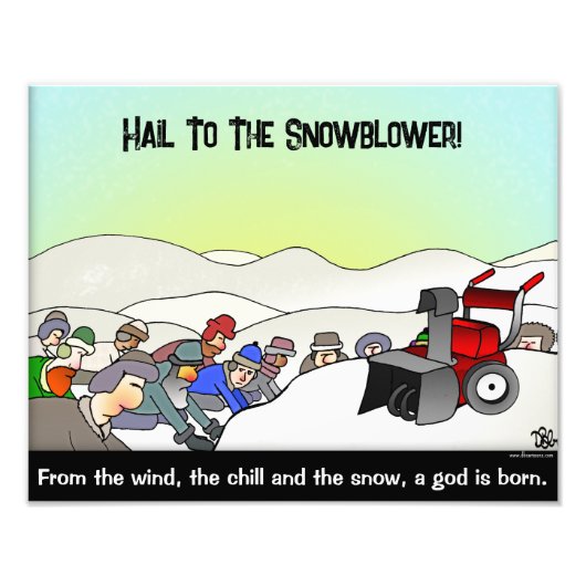 Een God is geboren Foto Afdruk (Voorkant)