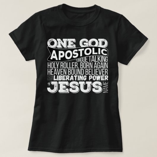 Een godapostolisch Song T-shirt (Design voorkant)